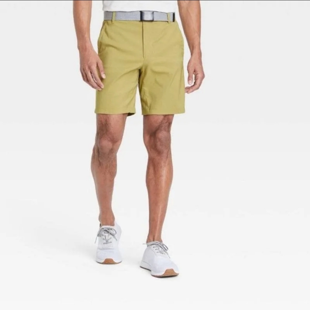 05. All In Motion Men's Cargo Golf Shorts 8" - All In Motion Dusty Khaki